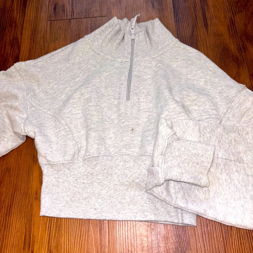 Aerie Light Gray Women's quarter zip